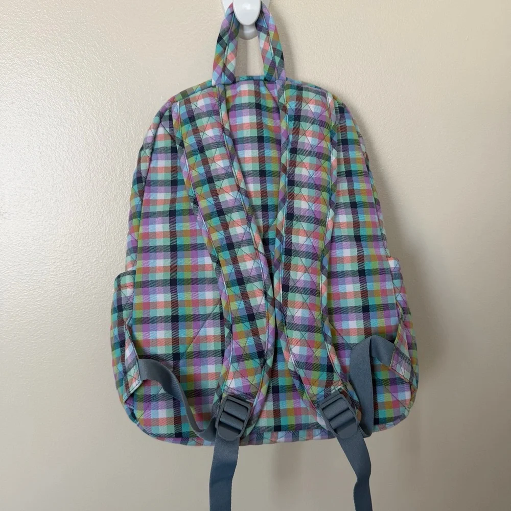 VERA BRADLEY Essential Backpack in Gingham Plaid - Picture 4 of 5